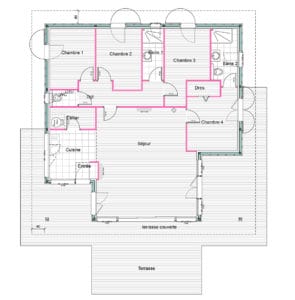 plan maison arcachon